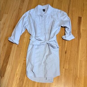 GAP Light Blue Collared Shirt Dress